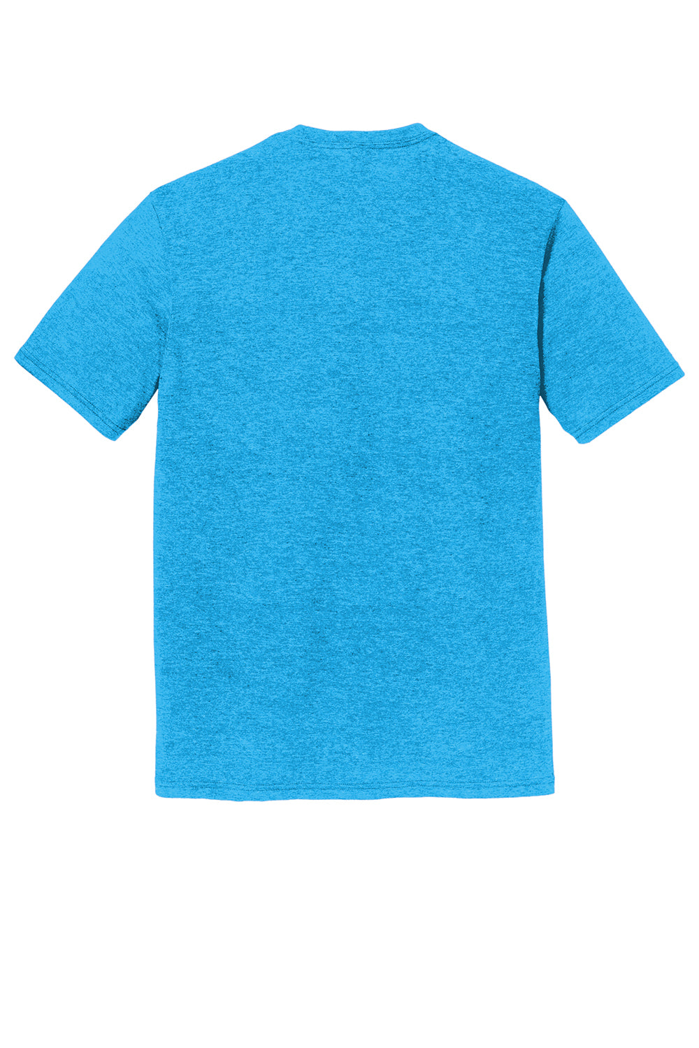 District DM130DTG Mens Perfect DTG Short Sleeve Crewneck T-Shirt Turquoise Blue Frost Flat Back