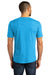 District DM130DTG Mens Perfect DTG Short Sleeve Crewneck T-Shirt Turquoise Blue Frost Model Back