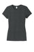 District DM130L Womens Perfect Tri Short Sleeve Crewneck T-Shirt Black Frost Flat Front