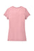 District DM130L Womens Perfect Tri Short Sleeve Crewneck T-Shirt Heather Wisteria Pink Flat Back