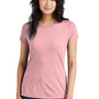 District Womens Perfect Tri Short Sleeve Crewneck T-Shirt - Heather Wisteria Pink