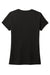 District DM130L Womens Perfect Tri Short Sleeve Crewneck T-Shirt Black Flat Back