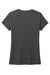 District DM130L Womens Perfect Tri Short Sleeve Crewneck T-Shirt Charcoal Grey Flat Back