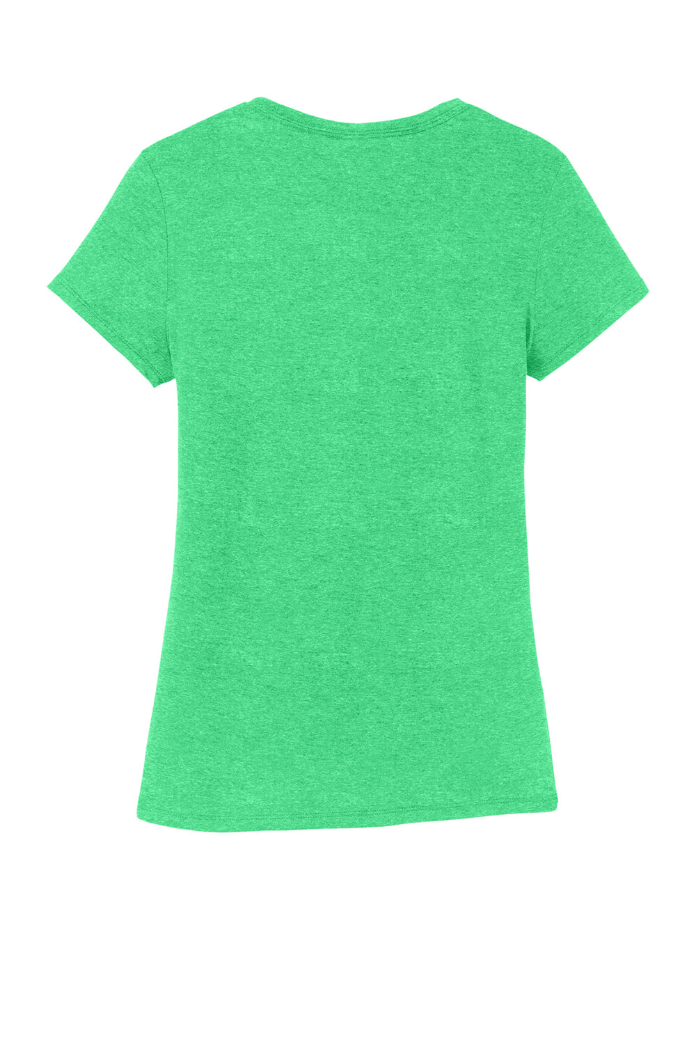 District DM130L Womens Perfect Tri Short Sleeve Crewneck T-Shirt Green Frost Flat Back