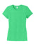 District DM130L Womens Perfect Tri Short Sleeve Crewneck T-Shirt Green Frost Flat Front