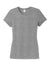 District DM130L Womens Perfect Tri Short Sleeve Crewneck T-Shirt Grey Frost Flat Front