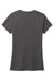 District DM130L Womens Perfect Tri Short Sleeve Crewneck T-Shirt Heather Charcoal Grey Flat Back