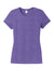 District DM130L Womens Perfect Tri Short Sleeve Crewneck T-Shirt Purple Frost Flat Front