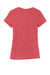 District DM130L Womens Perfect Tri Short Sleeve Crewneck T-Shirt Red Frost Flat Back