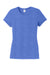 District DM130L Womens Perfect Tri Short Sleeve Crewneck T-Shirt Royal Blue Frost Flat Front