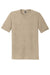 District DM130 Mens Perfect Tri Short Sleeve Crewneck T-Shirt Heather Desert Tan Flat Front