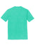 District DM130 Mens Perfect Tri Short Sleeve Crewneck T-Shirt Heather Aqua Blue Flat Back