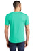 District DM130 Mens Perfect Tri Short Sleeve Crewneck T-Shirt Heather Aqua Blue Model Back