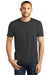 District DM130 Mens Perfect Tri Short Sleeve Crewneck T-Shirt Black Frost Model Front