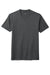 District DM130 Mens Perfect Tri Short Sleeve Crewneck T-Shirt Charcoal Grey Flat Front