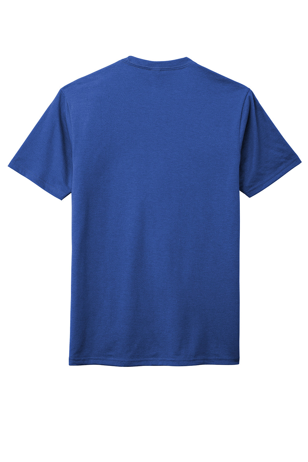 District DM130 Mens Perfect Tri Short Sleeve Crewneck T-Shirt Deep Royal Blue Flat Back