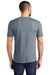 District DM130 Mens Perfect Tri Short Sleeve Crewneck T-Shirt Heather Flint Blue Model Back