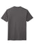 District DM130 Mens Perfect Tri Short Sleeve Crewneck T-Shirt Heather Charcoal Grey Flat Back