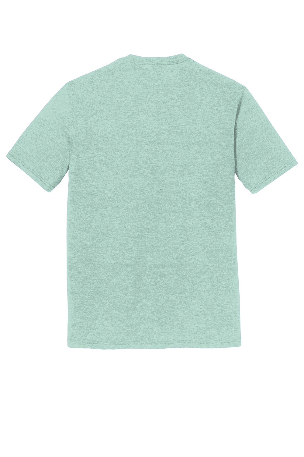 District DM130 Mens Perfect Tri Short Sleeve Crewneck T-Shirt Heather Dusty Sage Flat Back