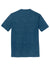 District DM130 Mens Perfect Tri Short Sleeve Crewneck T-Shirt Heather Neptune Blue Flat Back