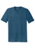 District DM130 Mens Perfect Tri Short Sleeve Crewneck T-Shirt Heather Neptune Blue Flat Front