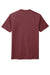 District DM130 Mens Perfect Tri Short Sleeve Crewneck T-Shirt Maroon Frost Flat Back