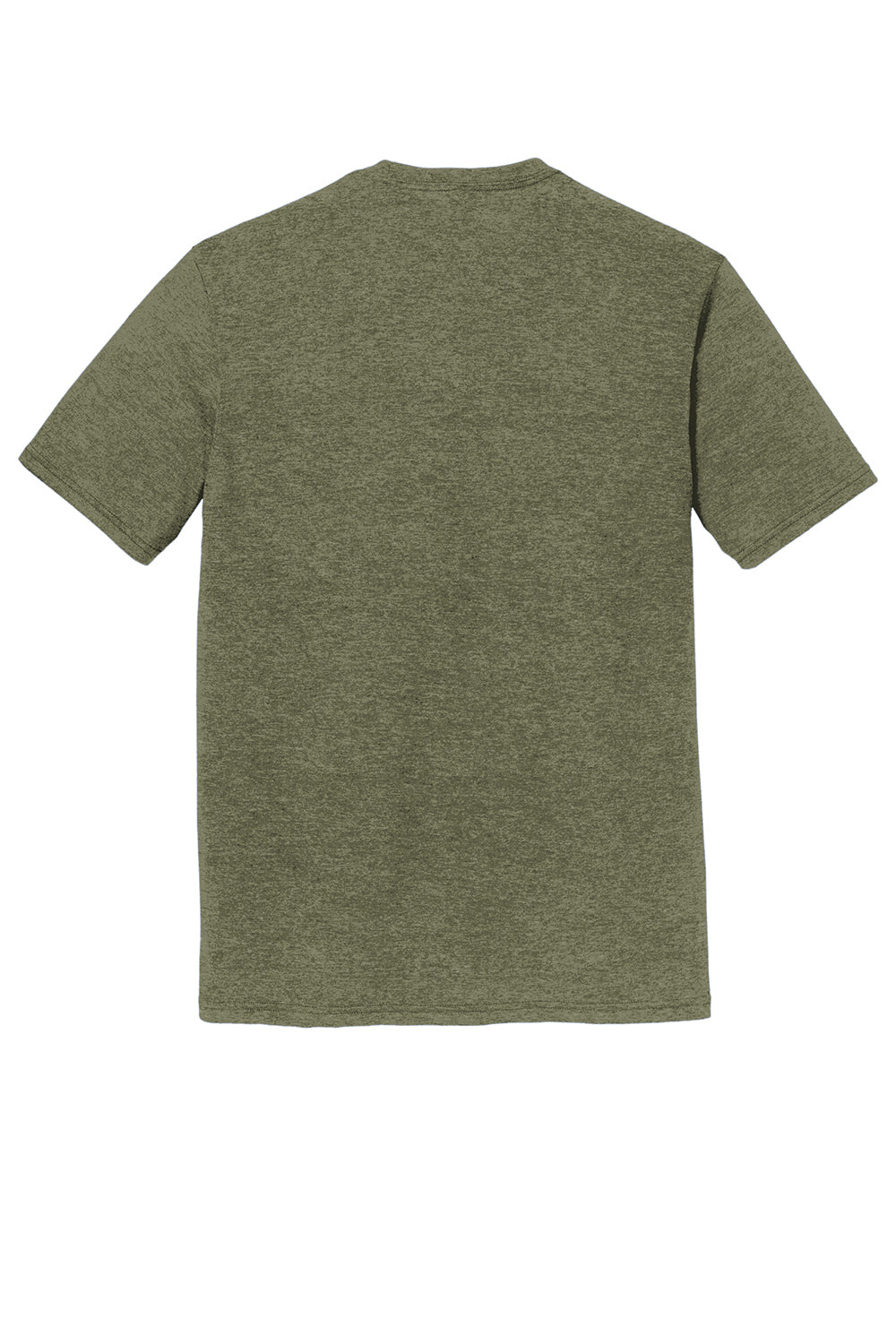 District DM130 Mens Perfect Tri Short Sleeve Crewneck T-Shirt Military Green Frost Flat Back