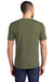 District DM130 Mens Perfect Tri Short Sleeve Crewneck T-Shirt Military Green Frost Model Back