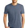 District Mens Perfect Tri Short Sleeve Crewneck T-Shirt - Navy Blue Frost