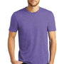 District Mens Perfect Tri Short Sleeve Crewneck T-Shirt - Purple Frost