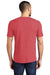 District DM130 Mens Perfect Tri Short Sleeve Crewneck T-Shirt Red Frost Model Back