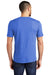 District DM130 Mens Perfect Tri Short Sleeve Crewneck T-Shirt Royal Blue Frost Model Back