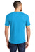 District DM130 Mens Perfect Tri Short Sleeve Crewneck T-Shirt Turquoise Blue Frost Model Back