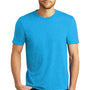 District Mens Perfect Tri Short Sleeve Crewneck T-Shirt - Turquoise Blue Frost