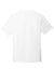 District DM130 Mens Perfect Tri Short Sleeve Crewneck T-Shirt White Flat Back