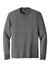 District DM132 Mens Perfect Tri Long Sleeve Crewneck T-Shirt Grey Frost Flat Front