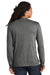 District DM132 Mens Perfect Tri Long Sleeve Crewneck T-Shirt Grey Frost Model Back