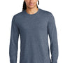 District Mens Perfect Tri Long Sleeve Crewneck T-Shirt - Navy Blue Frost