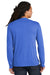 District DM132 Mens Perfect Tri Long Sleeve Crewneck T-Shirt Royal Blue Frost Model Back