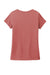 District DM1350L Womens Perfect Tri Short Sleeve V-Neck T-Shirt Blush Frost Flat Back