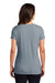 District DM1350L Womens Perfect Tri Short Sleeve V-Neck T-Shirt Heather Flint Blue Model Back