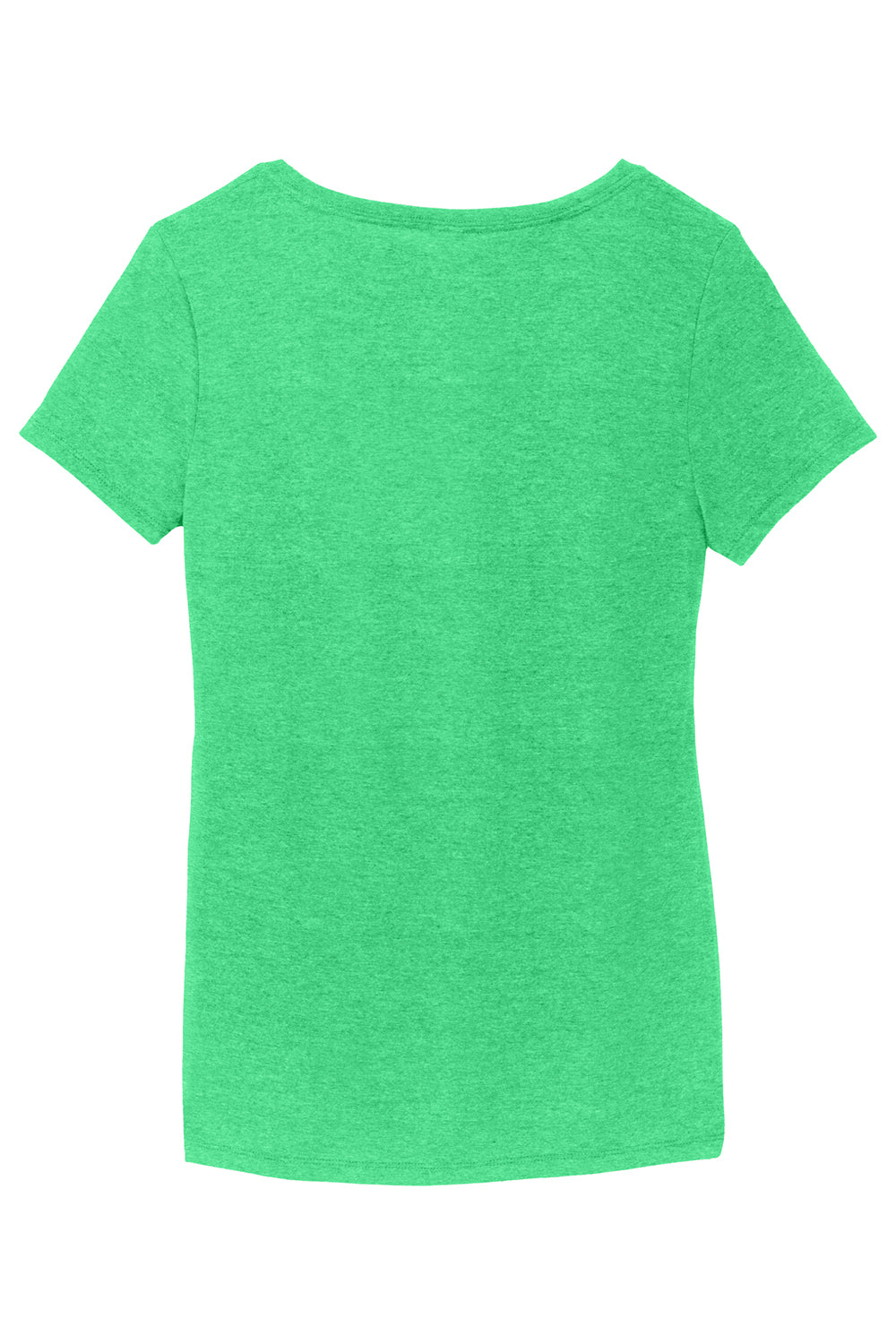 District DM1350L Womens Perfect Tri Short Sleeve V-Neck T-Shirt Green Frost Flat Back