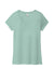 District DM1350L Womens Perfect Tri Short Sleeve V-Neck T-Shirt Heather Dusty Sage Flat Front