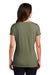 District DM1350L Womens Perfect Tri Short Sleeve V-Neck T-Shirt Military Green Frost Model Back