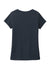 District DM1350L Womens Perfect Tri Short Sleeve V-Neck T-Shirt New Navy Blue Flat Back