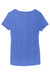 District DM1350L Womens Perfect Tri Short Sleeve V-Neck T-Shirt Royal Blue Frost Flat Back