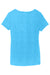 District DM1350L Womens Perfect Tri Short Sleeve V-Neck T-Shirt Turquoise Blue Frost Flat Back