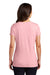 District DM1350L Womens Perfect Tri Short Sleeve V-Neck T-Shirt Heather Wisteria Pink Model Back