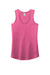 District DM138L Womens Perfect Tri Tank Top Fuchsia Pink Frost Flat Front