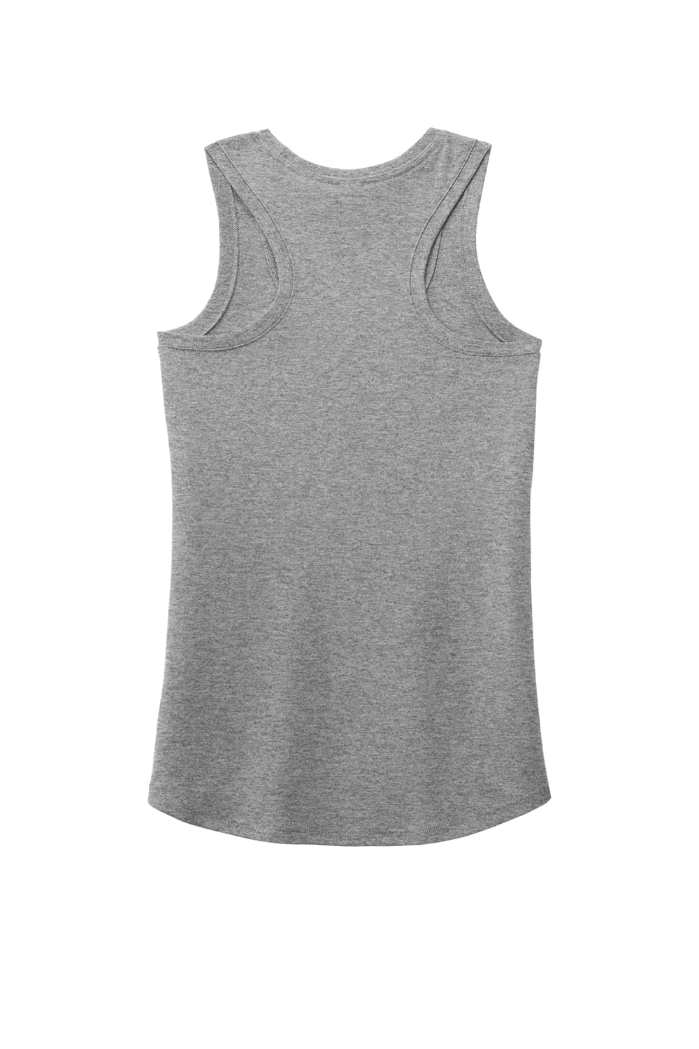 District DM138L Womens Perfect Tri Tank Top Grey Frost Flat Back